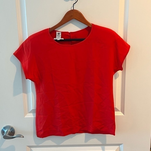 Emanuel Ungaro Parallele Paris Red Blouse - Picture 1 of 11